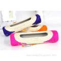 sisal roller with three plastic balls cat toys